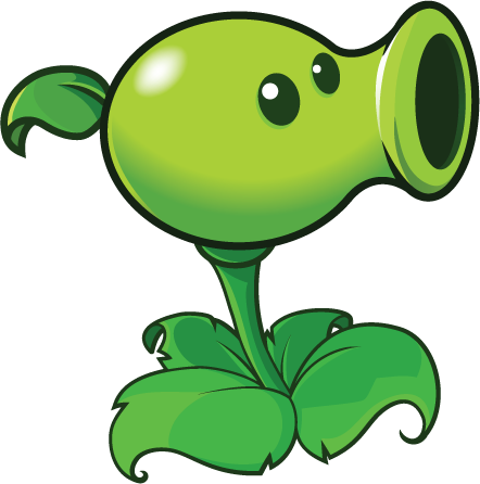 The most common green Peashooter, shoots one pea at a time at a zombie